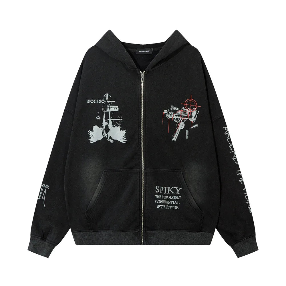 AW SPIKEY HEAD Shadow Tactical Zip Up Hoodie