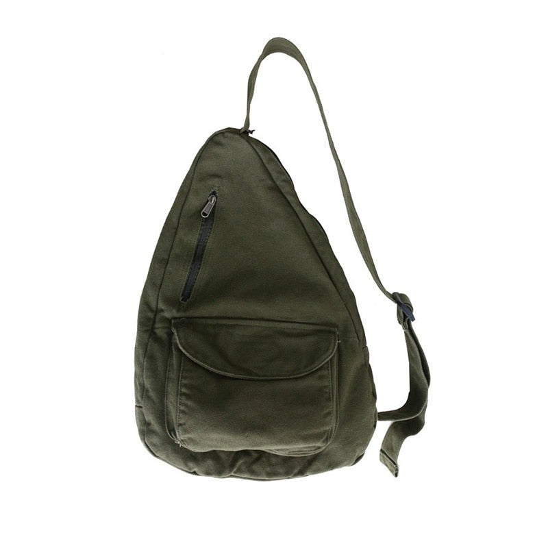 Canvas Adjustable Supreme Vajo 4 Sling Bag, Size: 9X8