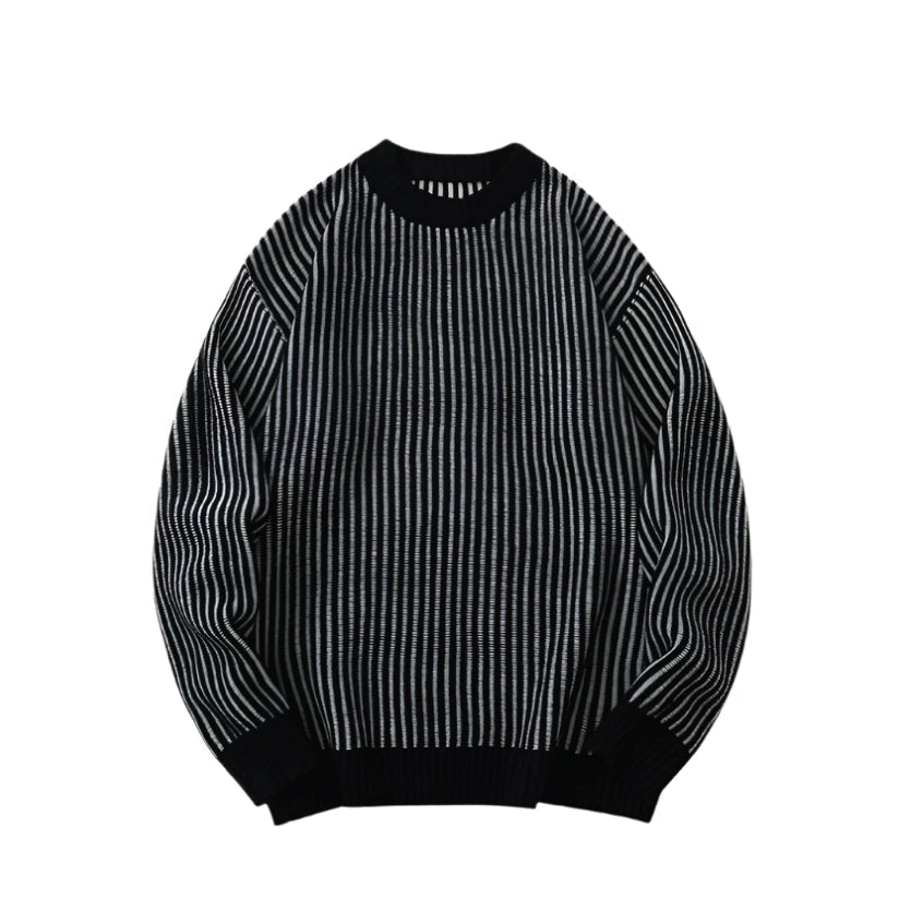 Plated Rib 90's Style Sweater-streetwear-techwear