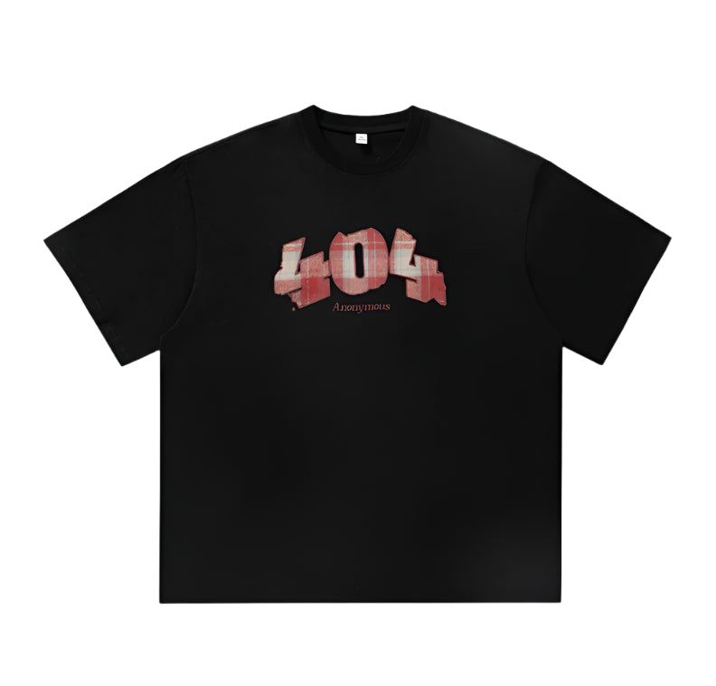 '404 Anonymous' Applique T-Shirt-streetwear-techwear