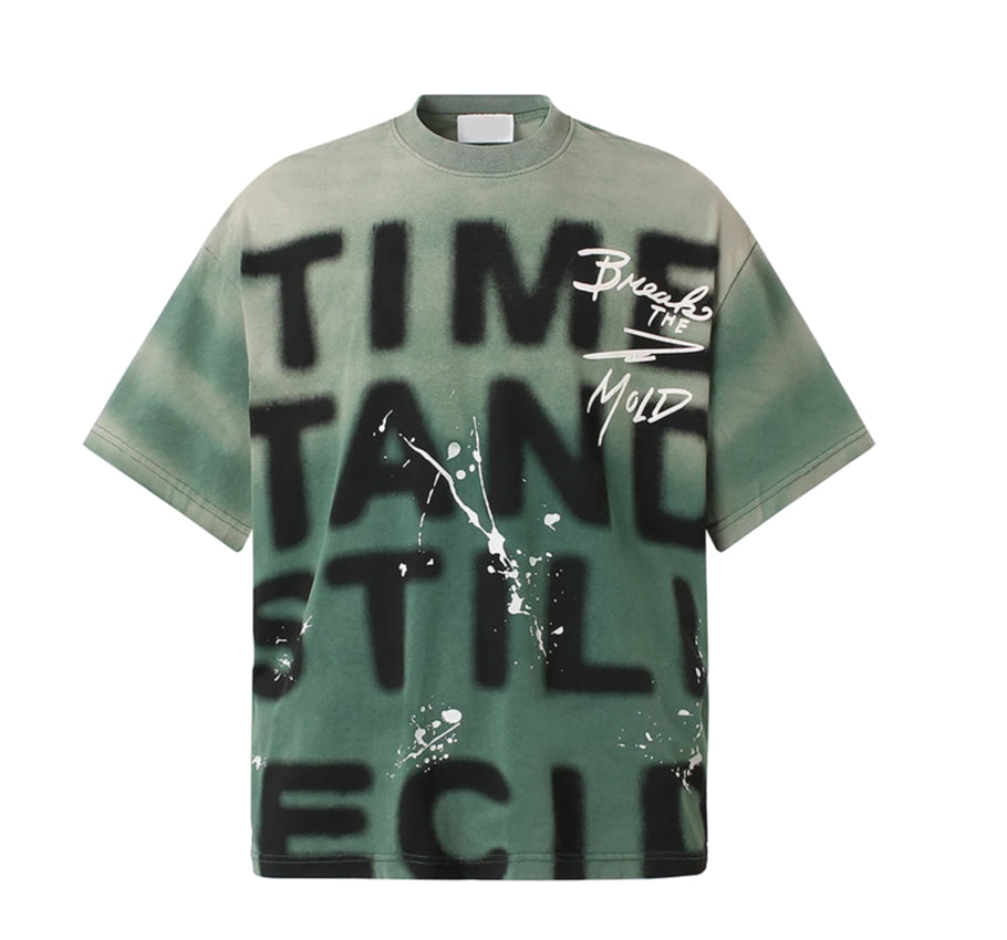 Abstract Fade Statement Tee-streetwear-techwear