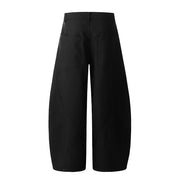 Barrel Leg Twill Pants-streetwear-techwear