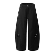 Barrel Leg Twill Pants-streetwear-techwear