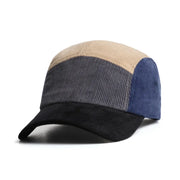 Colour Block 5-Panel Corduroy Cap-streetwear-techwear