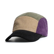 Colour Block 5-Panel Corduroy Cap-streetwear-techwear