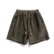 Corduroy Casual Shorts-streetwear-techwear