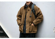 Corduroy Collar Hunting Jacket-streetwear-techwear