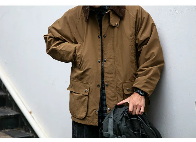 Corduroy Collar Hunting Jacket-streetwear-techwear