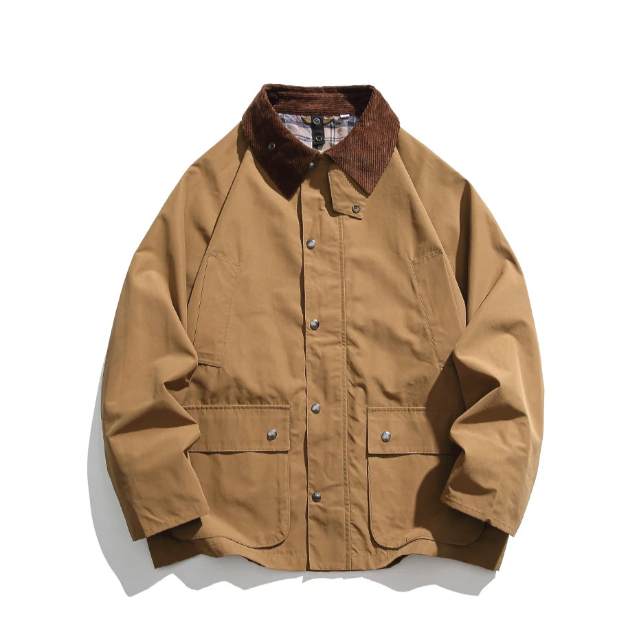 Corduroy Collar Hunting Jacket-streetwear-techwear