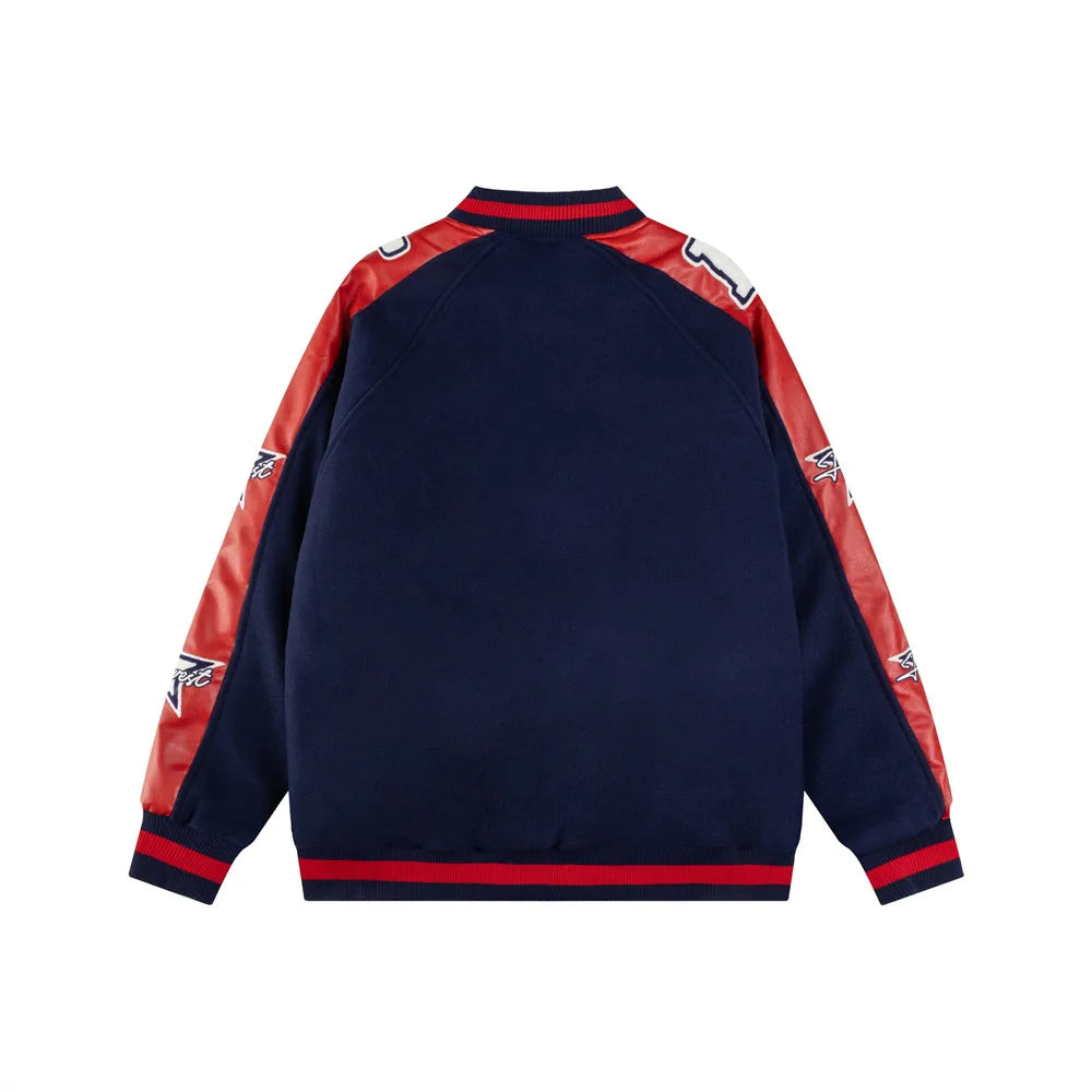 DARK HARVEST Logo Varsity Jacket-streetwear-techwear