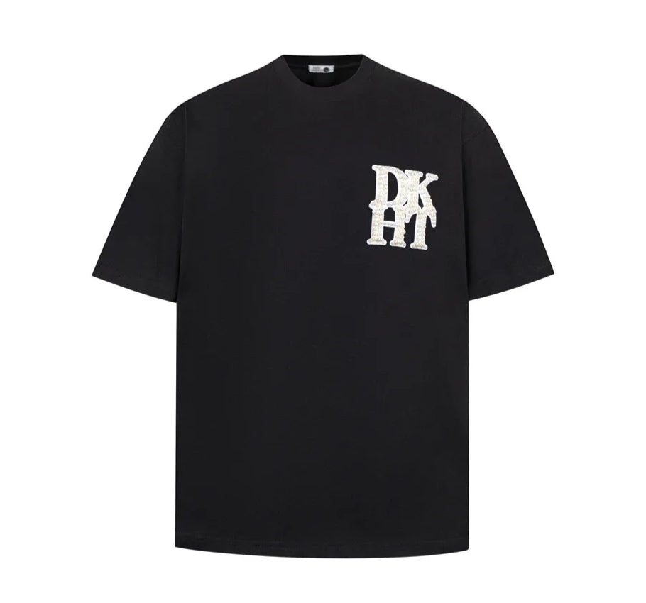 DARK HARVEST Pearl Applique T-Shirt-streetwear-techwear