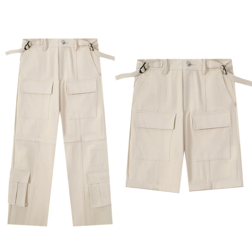 Detachable Cargo Trousers + Shorts-streetwear-techwear