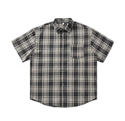 Drop Sleeve Check Shirt-streetwear-techwear