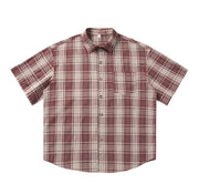 Drop Sleeve Check Shirt-streetwear-techwear