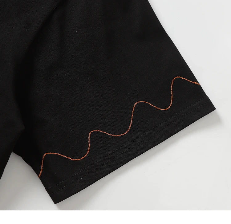 Embroidered Patch T-Shirt-streetwear-techwear