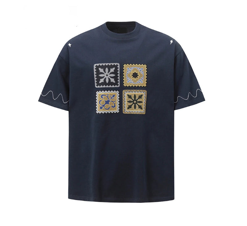 Embroidered Patch T-Shirt-streetwear-techwear