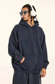 Essential Acid Wash Hoodie-streetwear-techwear