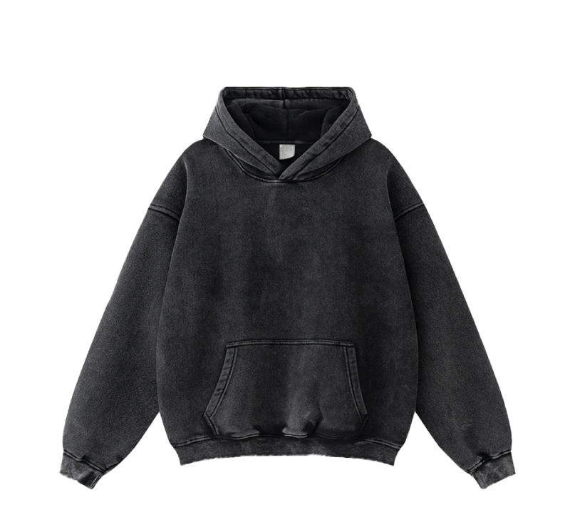 Washed black hoodie mens sale