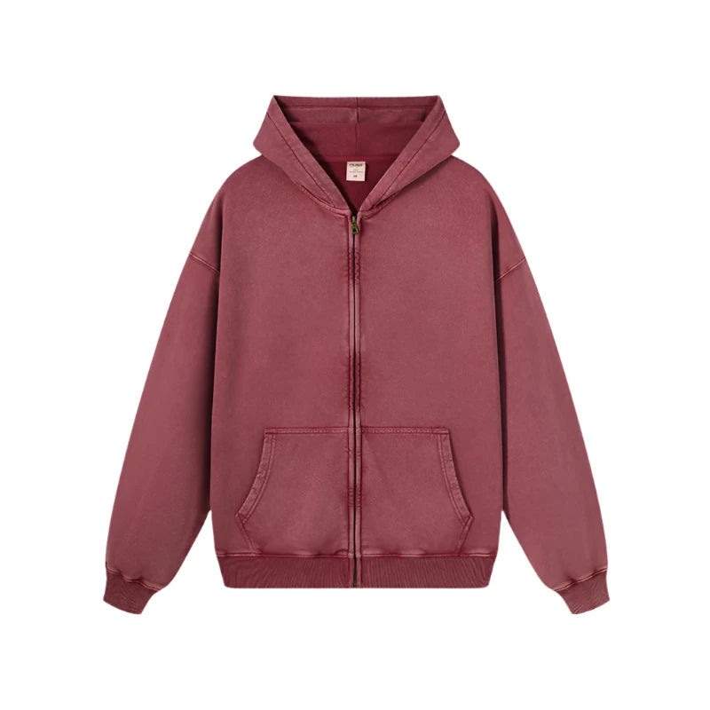 Acid wash burgundy hoodie online