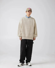 Essential Rib Knit Sweater-streetwear-techwear