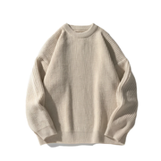 Essential Rib Knit Sweater-streetwear-techwear