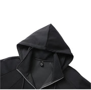 Funnel Neck Zip-Up Hoodie-streetwear-techwear