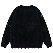 Grim Reaper Fluffy Sweater-streetwear-techwear