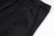 Herringbone Twill Wide-Leg Cargo Pants-streetwear-techwear