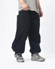 Herringbone Twill Wide-Leg Cargo Pants-streetwear-techwear