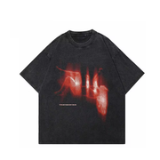 'If i'm Lost Please Don't Find Me' Acid Washed Graphic T-Shirt-streetwear-techwear