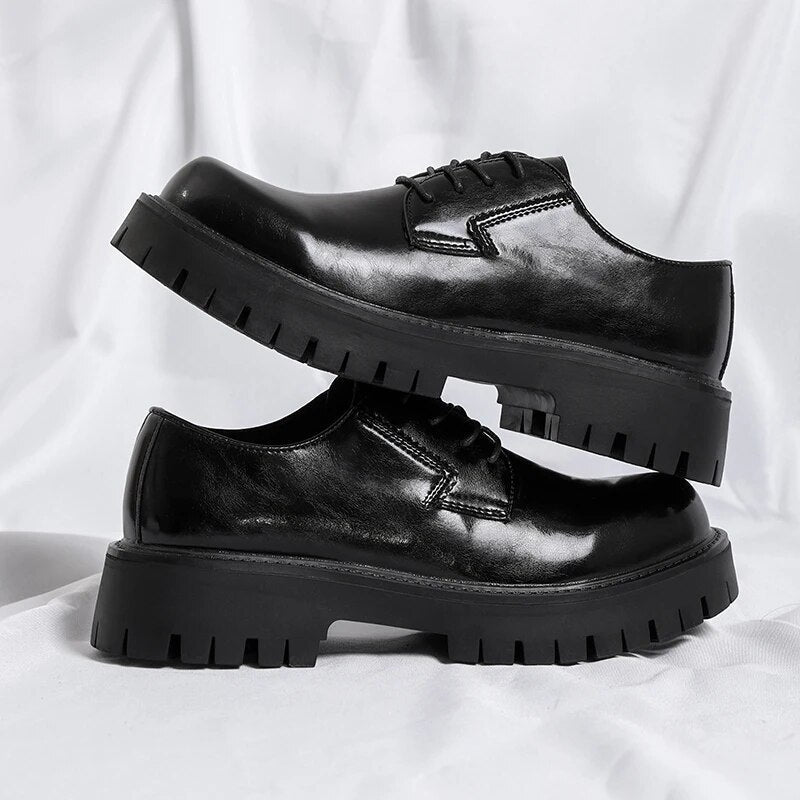 Lace-up Chunky Sole Derby Shoes