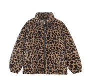 Leopard Print Fleece Jacket-streetwear-techwear