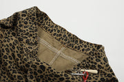 Leopard Print Keychain Barrel Leg Pants-streetwear-techwear