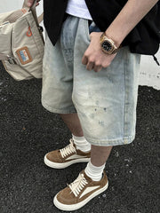 Light Denim Jorts-streetwear-techwear