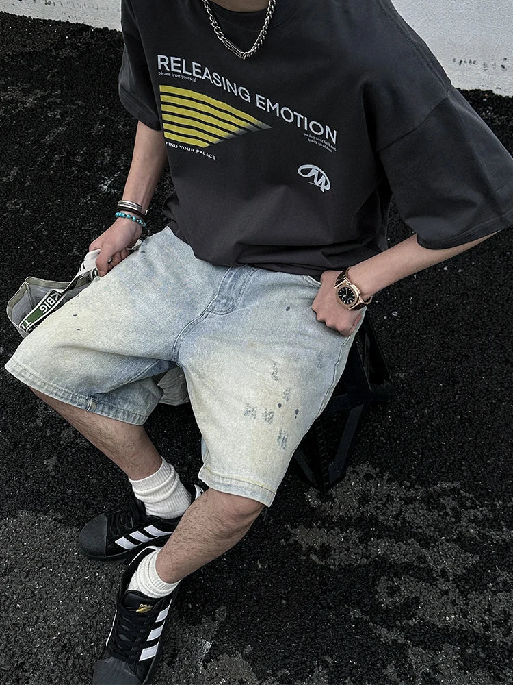 Light Denim Jorts-streetwear-techwear