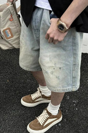 Light Denim Jorts-streetwear-techwear