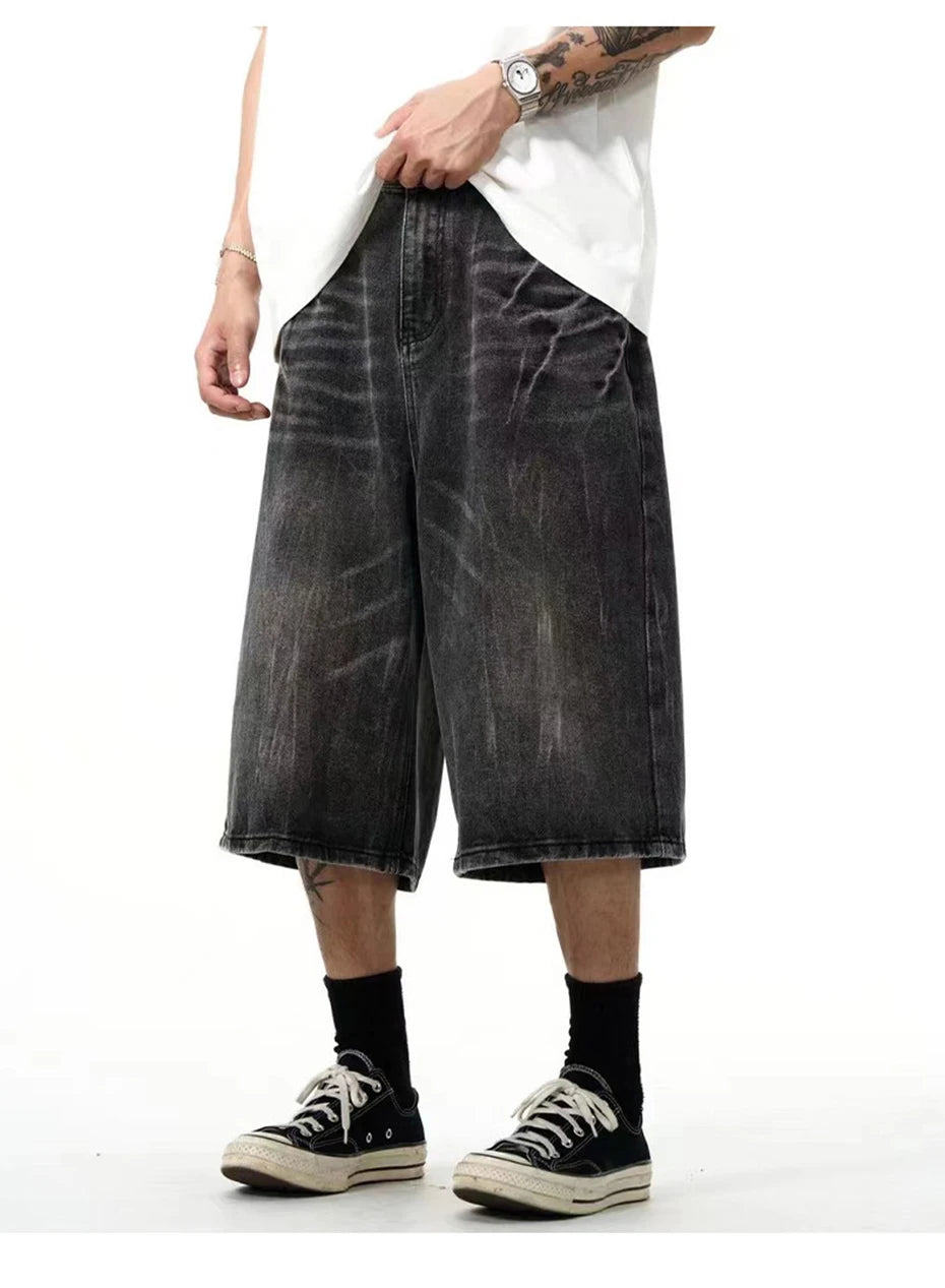 Long Length Grey Jorts-streetwear-techwear