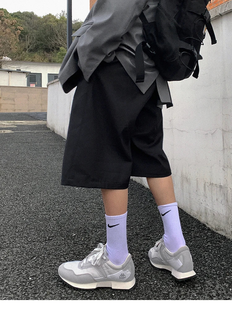 Long Length Tailored Shorts-streetwear-techwear