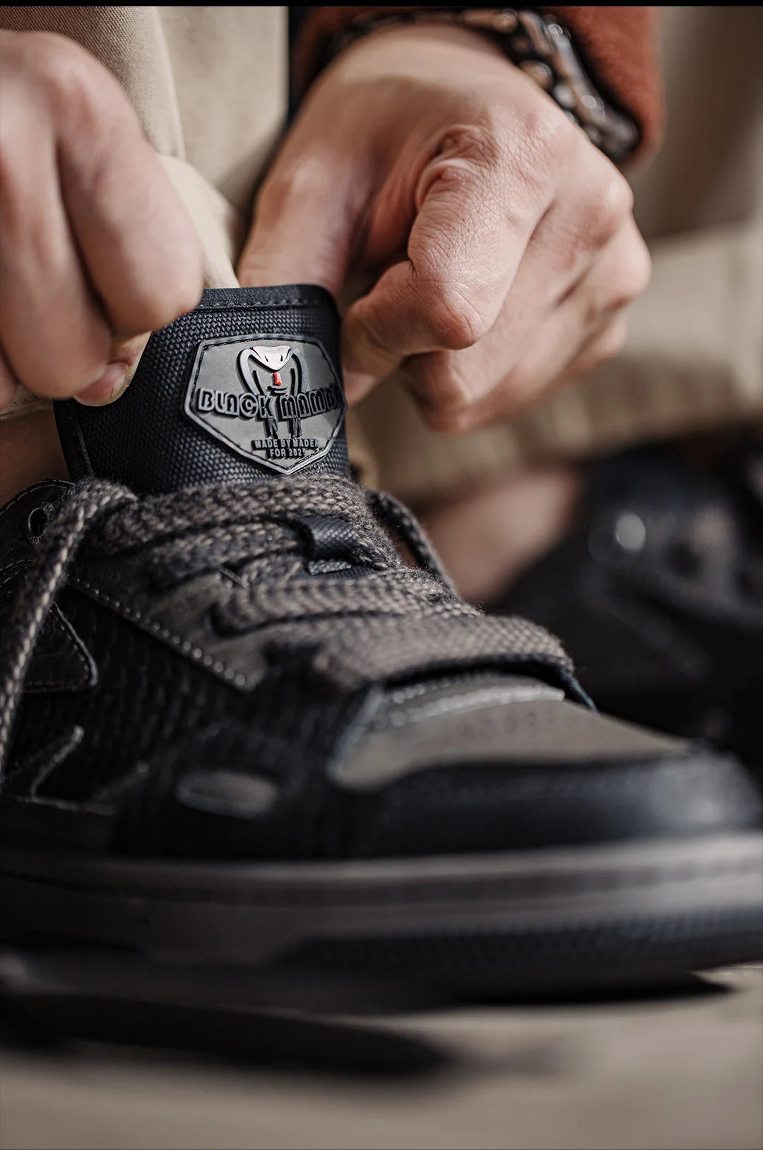 MADEN Black Mamba Skate Sneakers-streetwear-techwear