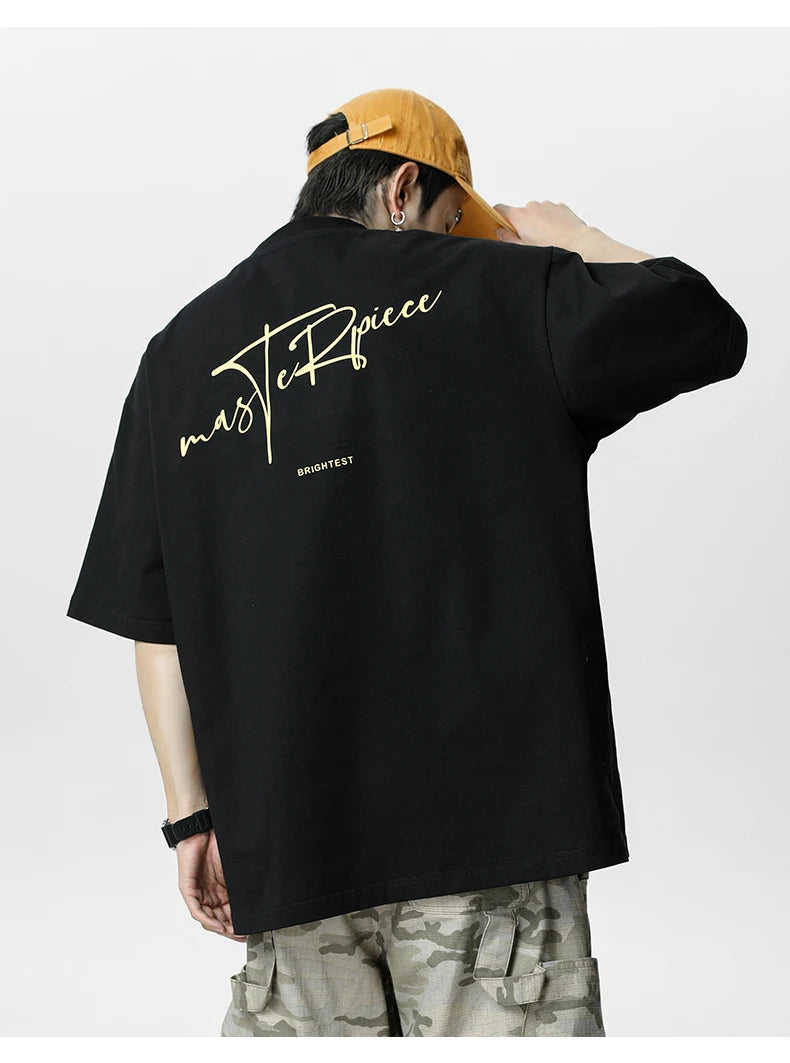 'Masterpiece' Drop Sleeve T-Shirt-streetwear-techwear