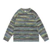 Multicolour Stripe 'Neoism' Sweater-streetwear-techwear