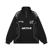 'Native' 1/4 Zip Sweatshirt-streetwear-techwear