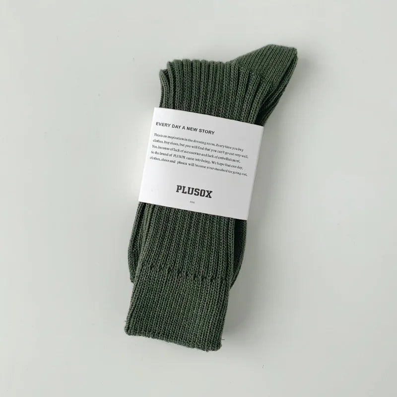 PLUSOX™ Essential Rib Socks-streetwear-techwear