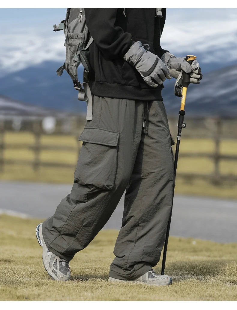 Padded Winter Cargo Pants-streetwear-techwear