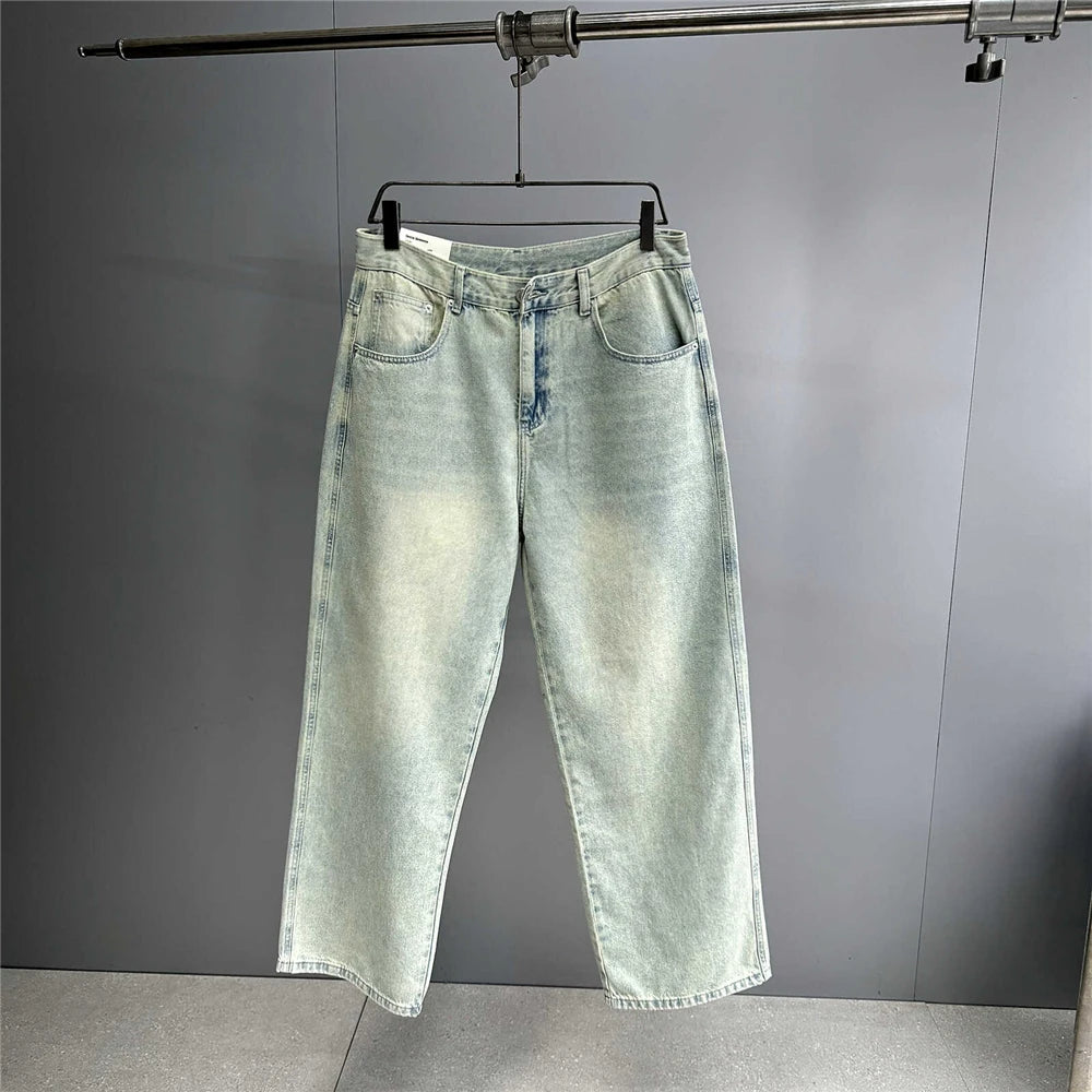 Pale Blue Baggy Jeans-streetwear-techwear