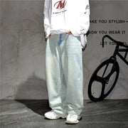 Pale Blue Baggy Jeans-streetwear-techwear