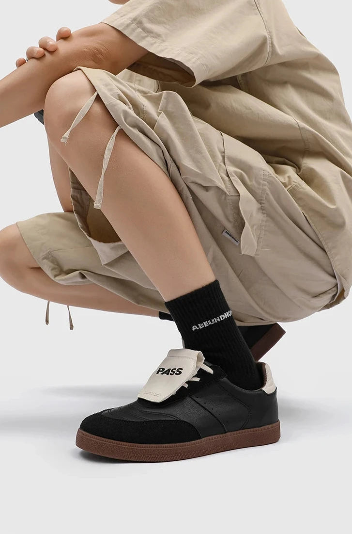 'Pass' Classic Long Tongue Sneakers-streetwear-techwear