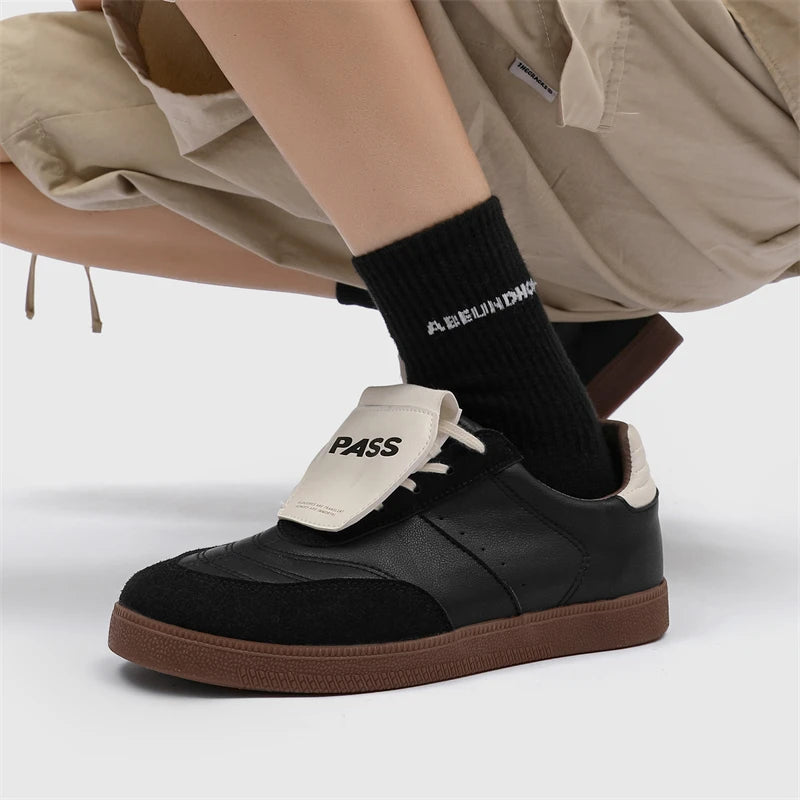 'Pass' Classic Long Tongue Sneakers-streetwear-techwear