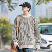 Plated Rib 90's Style Sweater-streetwear-techwear