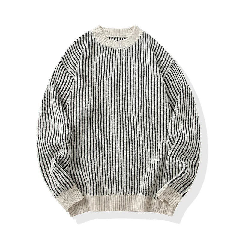 Plated Rib 90's Style Sweater-streetwear-techwear